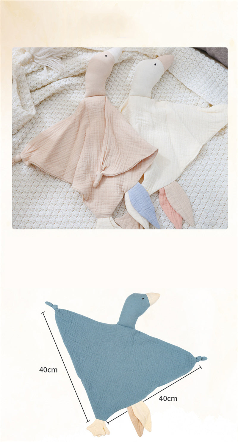 Baby Soothing Towel Soft Duck Doll Cotton Teether Infant Comfort Sleep Nursing Cuddling Blanket Toys Kids Bib Towels Newborn Toy