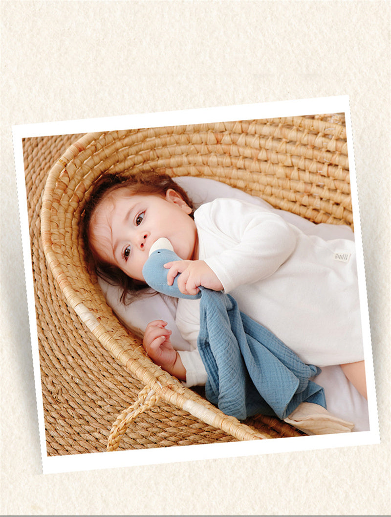 Baby Soothing Towel Soft Duck Doll Cotton Teether Infant Comfort Sleep Nursing Cuddling Blanket Toys Kids Bib Towels Newborn Toy