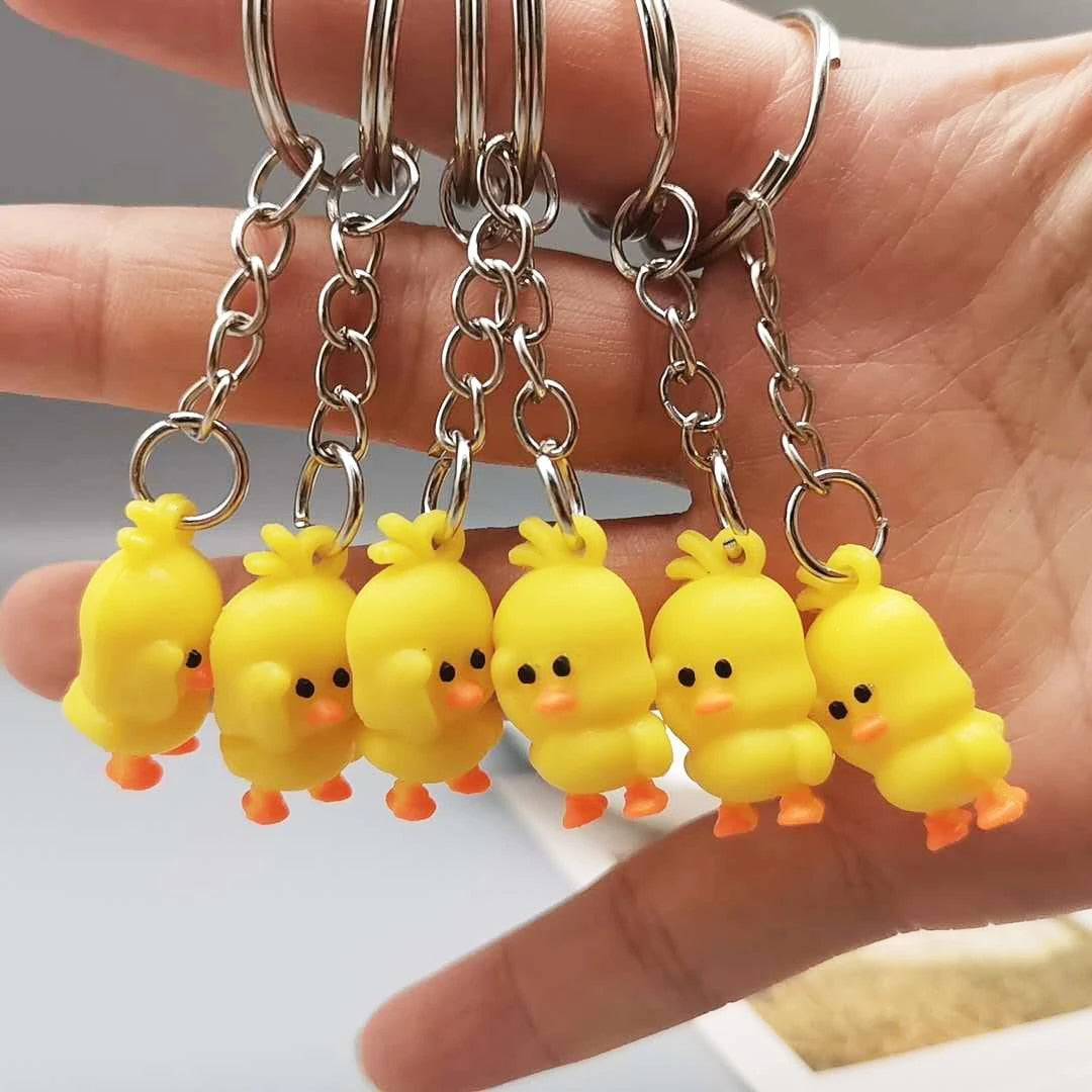 Saluting Duck Key Chain