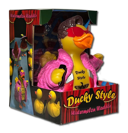 Ducky Styles - Watermelon Waddle Rubber Duck