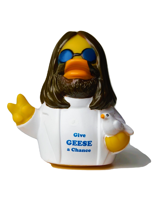 John Lennon "Give Geese a Chance" Rubber Duck